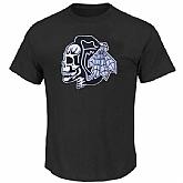 NHL Chicago Blackhawks Black Skull Head Black T-Shirt WEM,baseball caps,new era cap wholesale,wholesale hats